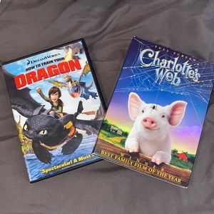 TWO FOR ONE How to train your dragon and Charlotte’s Web movies